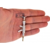 Mens Diamond AK-47 Rifle Gun Pendant 14K Yellow Gold 1.08ct