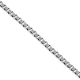 14K White Gold Square Box Link Kids Chain 0.5 mm