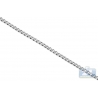 14K White Gold Square Box Link Kids Chain 0.5 mm