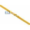 Solid 10K Yellow Gold Herringbone Womens Chain 4.8 mm