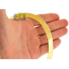 Solid 10K Yellow Gold Herringbone Womens Chain 9 mm