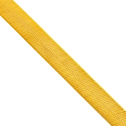10K Yellow Gold Herringbone Unisex Necklace 15 mm