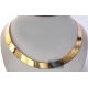 10K Yellow Gold Herringbone Unisex Necklace 15 mm