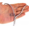 Womens Diamond Lariat Drop Necklace 18K White Gold 4.65ct 17.5"