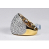 14K Yellow Gold 3.00 ct Diamond Womens Wedding Band Ring