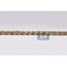 Mens Diamond Miami Cuban Link Bracelet 10K Yellow Gold 8 3/4 inch