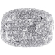 14K White Gold 2.60 ct Diamond Womens Spot Ring