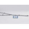 Womens Diamond Station Y Shape Necklace 14K White Gold 1.62ct 16"