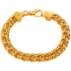Custom 14K Yellow Gold Russian Bismark Mens Bracelet 10 mm