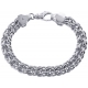 Custom 14K White Gold Russian Bismark Mens Bracelet 10 mm