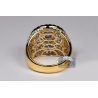 14K Yellow Gold 3.83 ct Diamond Mens Round Pinky Ring