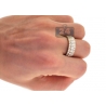 14K Yellow Gold 5.04 ct Diamond Mens Eternity Band Ring 8 mm