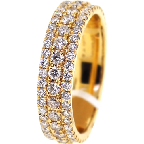 thumbnail image 2 of Elma Jewellery 6mm Ladies Full Eternity Ring – CZ Stones, Titanium Band, Engagement/Wedding 2 of 6