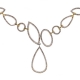 14K Two Tone Gold 3.12 ct Diamond Geometric Lariat Necklace