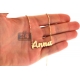 Solid 14K Yellow Gold Personalized Nameplate Necklace
