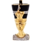 10K Yellow Gold 0.20 ct Diamond Nefertiti Men's Pendant