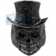 Black PVD 925 Sterling Silver 3.00 ct Diamond Mens Skull Ring
