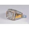14K Yellow Gold 2.64 ct Diamond Men's Step Ring