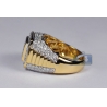 14K Yellow Gold 2.64 ct Diamond Men's Step Ring