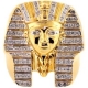 10K Yellow Gold 0.31 ct Diamond Pharaoh Men's Ring
