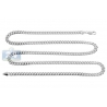 Solid 10K White Gold Miami Cuban Mens Chain 5 mm Lobster