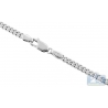 Solid 10K White Gold Miami Cuban Mens Chain 5 mm Lobster