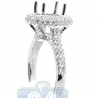 18K White Gold 1.06 ct Diamond Semi Mount Engagement Ring Setting