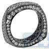 Black 18K Gold 3.33 ct All Diamond Womens Eternity Band Ring
