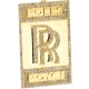 10K Yellow Gold 1.63 ct Diamond Rolls Royce Badge Pendant