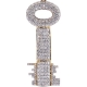 10K Yellow Gold 2.85 ct Diamond Two Side Key Pendant