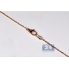 14K Rose Gold 1.61 ct Diamond Smiley Round Pendant Necklace