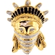 10K Yellow Gold 0.29 ct Diamond Statue of Liberty Bandana Pendant