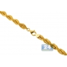 Solid 14K Yellow Gold Mens Rope Chain 7 mm 24 26 28 30 inches