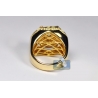 14K Yellow Gold 3.40 ct Diamond Crown Style Mens Ring