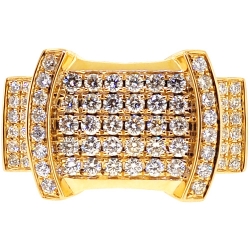 14K Yellow Gold 2.00 ct Diamond Pinky Ring for Men