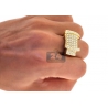 14K Yellow Gold 2.00 ct Diamond Pinky Ring for Men
