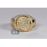 14K Yellow Gold 2.15 ct Diamond Round Ring for Men