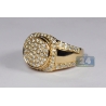 14K Yellow Gold 2.15 ct Diamond Round Ring for Men