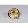 14K Yellow Gold 2.85 ct Diamond Signet Ring for Men 