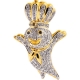 10K Yellow Gold 0.65 ct Diamond Pillsbury Doughboy Pendant