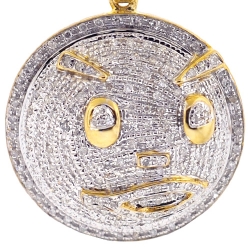 10K Yellow Gold 0.61 ct Diamond Chief Keef Blood Money Pendant