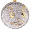 Mens Diamond Chief Keef Blood Money Pendant 10K Yellow Gold