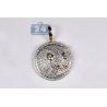 Mens Diamond Chief Keef Blood Money Pendant 10K Yellow Gold