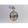 Mens Diamond Chief Keef Blood Money Pendant 10K Yellow Gold