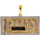10K Yellow Gold 0.36 ct Diamond Paid Dues Mens Pendant