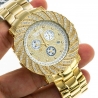 Mens Diamond Yellow Gold Watch Joe Rodeo Junior JJU160 4.25 ct