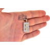 Mens Diamond Plug Socket Pendant Solid 10K Yellow Gold 0.74ct