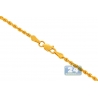 Solid 14K Yellow Gold Mens Rope Chain 2 mm 20 22 24 26 28 30"