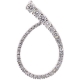 14K White Gold 1.32 ct Diamond Open Loop Pendant