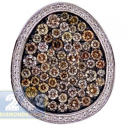 14K White Gold 1.98 ct Natural Fancy Diamond Womens Ring